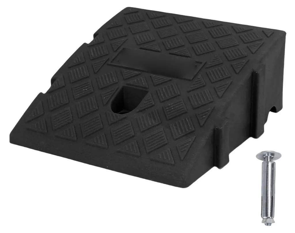 Rampe de trottoir 13 cm pour franchir les seuils sans abîmer les pneus