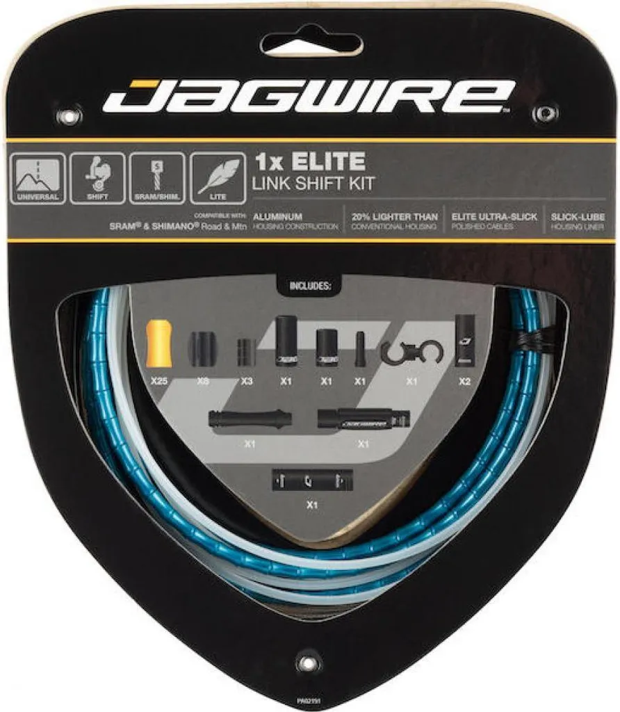Câblerie Dérailleur Jagwire Elite Link Bleu sans Compression 1 Speed