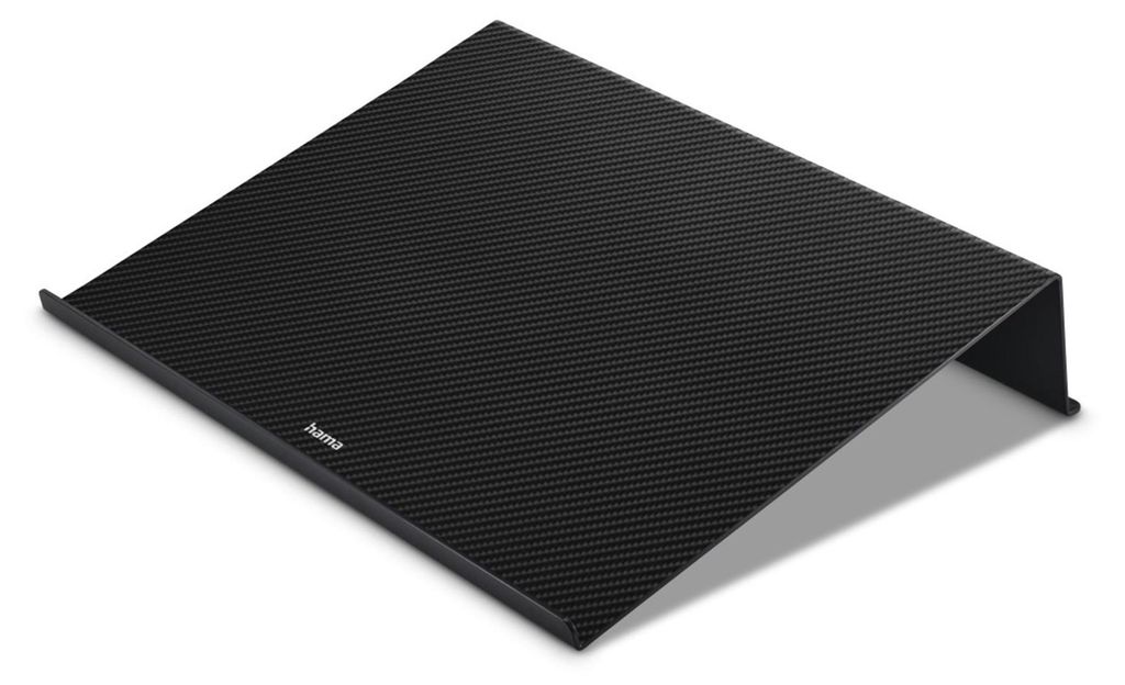 Hama Carbon, Laptop-Ständer, Schwarz, Kunststoff, 25,4 cm Produktbild 
