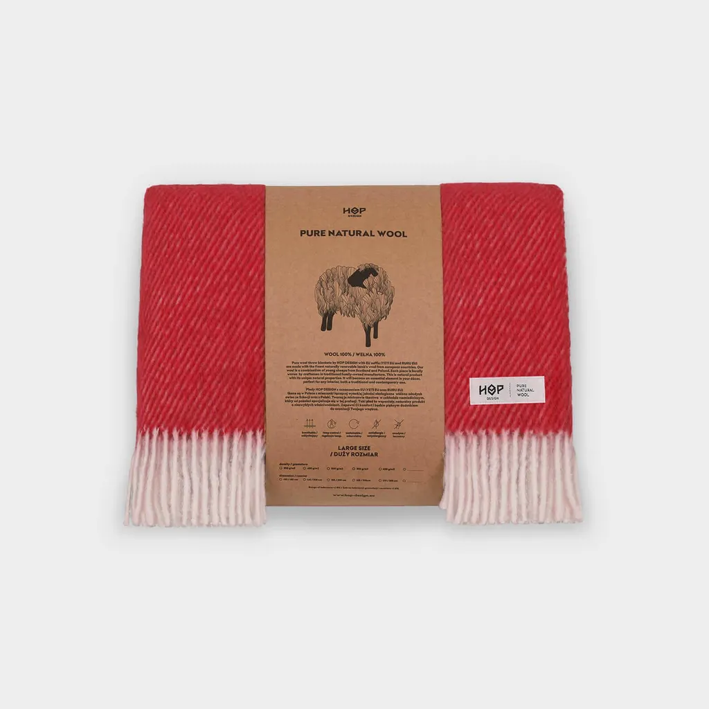 Coperta di lana ALPAK (bordeaux)