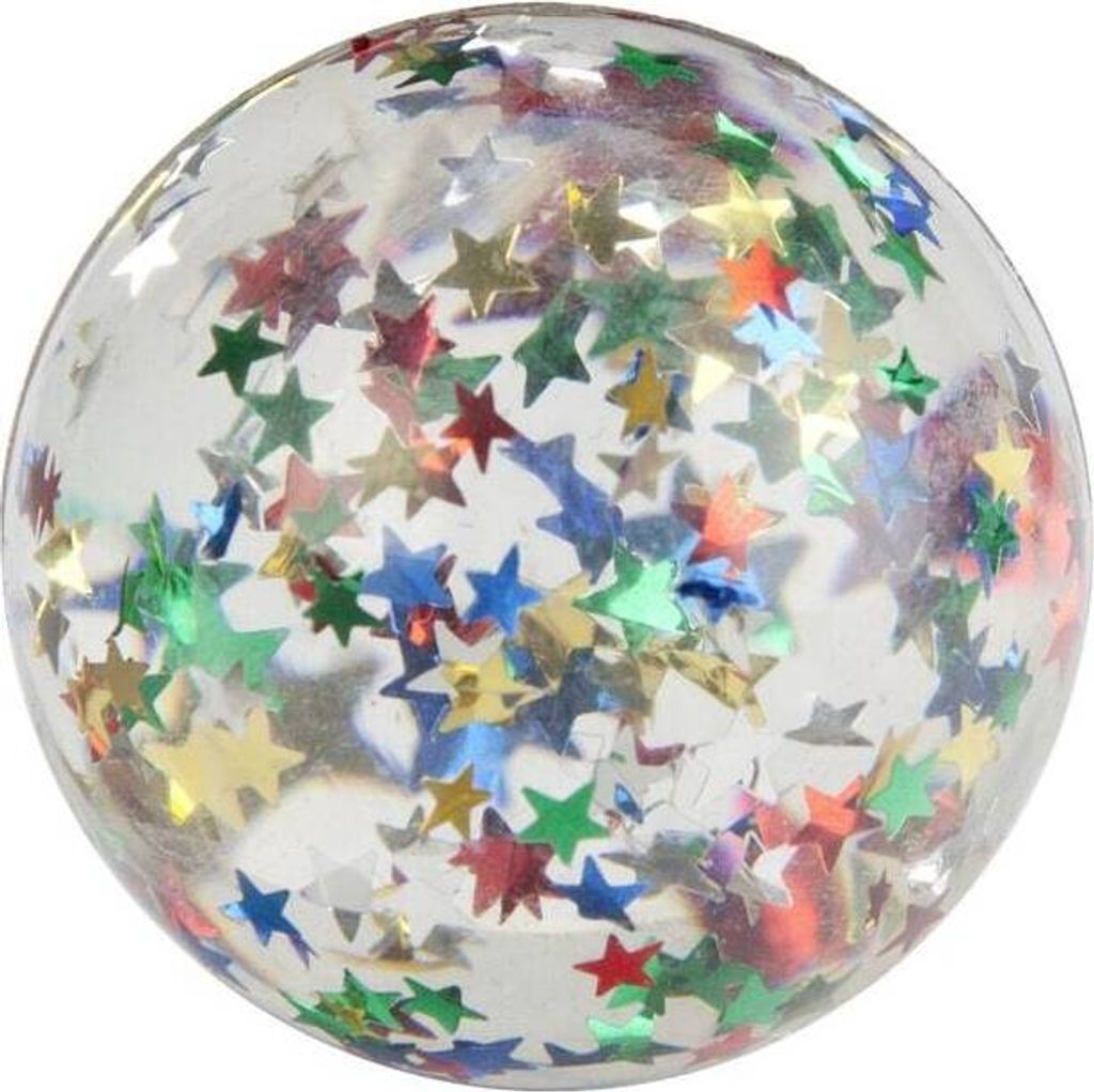 Sprungball - Sterne ca. 60 mm - Besttoy Produktbild 