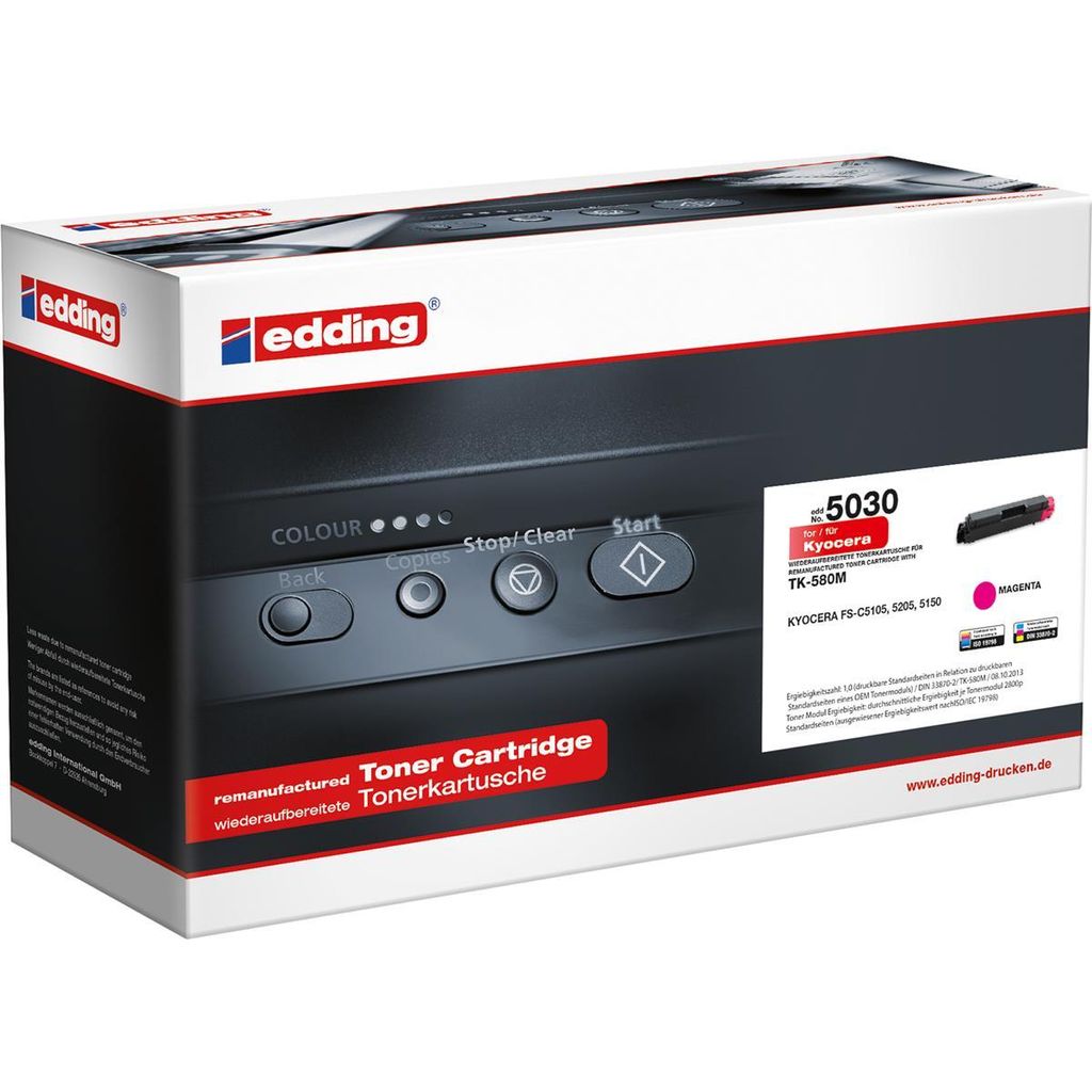 edding EDD-5030 magenta Toner kompatibel zu KYOCERA TK-580M