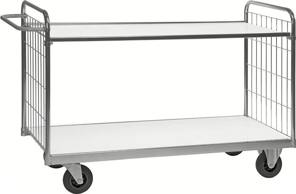 Kommissionierwagen 300 kg, 2 Böden, 1.190 x 650 x 1.025 mm, verzinkt