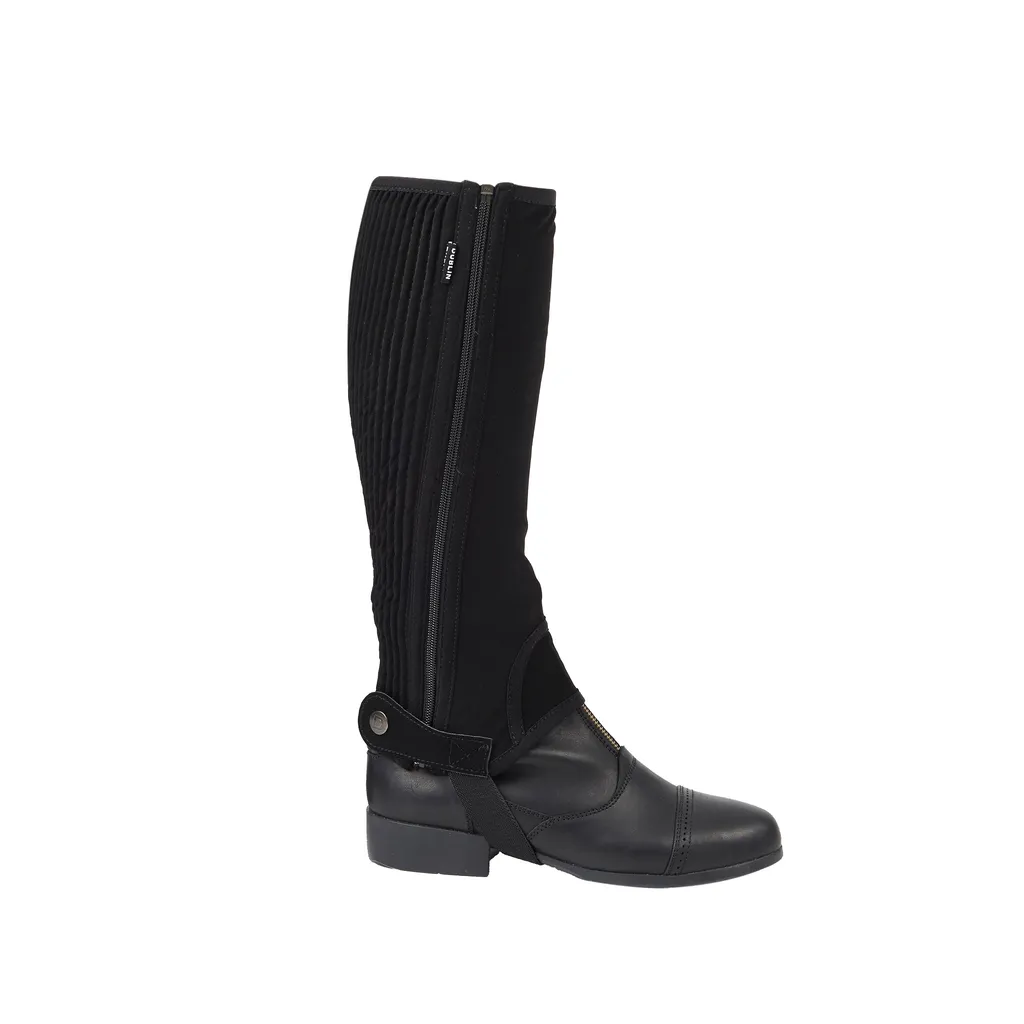 Demi-chaps Dublin Easy-Care II WB850 Noir Medium pour Équitation