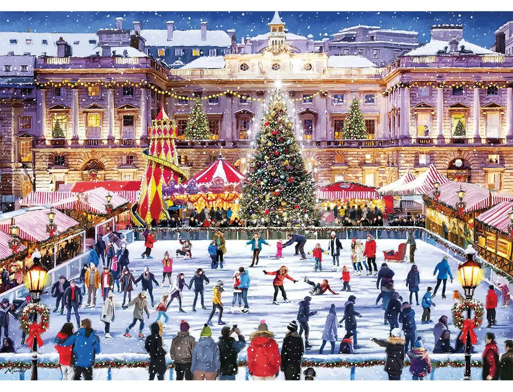 Grand Puzzle Gibson 1000 pièces Somerset House Qualité Premium Bleu