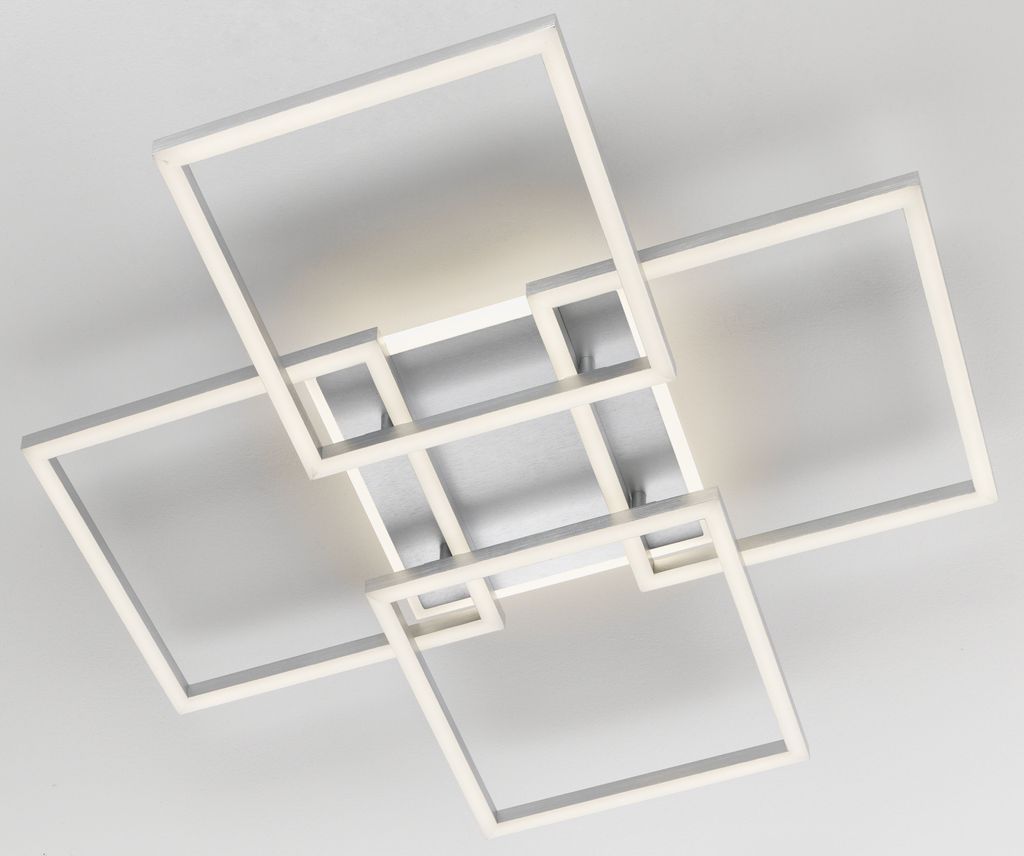 casa NOVA Deckenleuchte APARNA LB 72x72 cm silber Deckenlampe