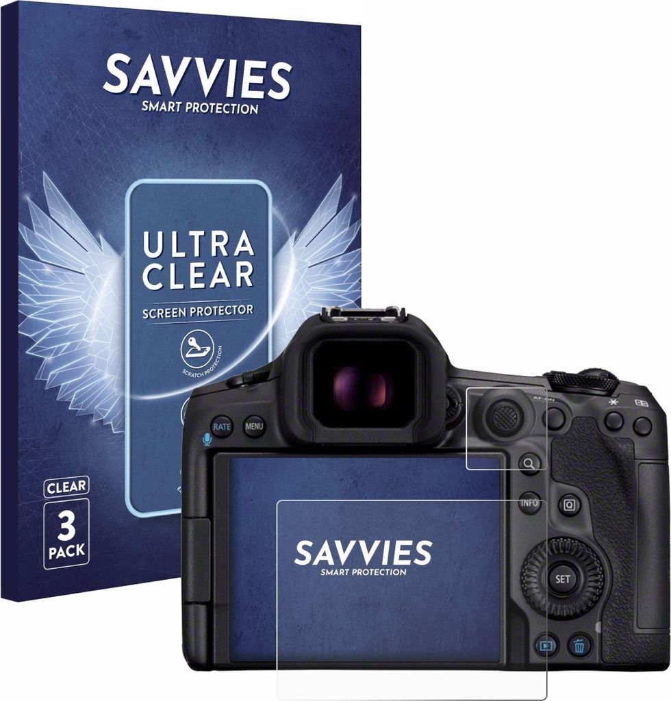 6x Für Canon EOS R5 Mark II Schutzfolie Savvies Displayschutz Display Schutz Folie Klar Transparent
