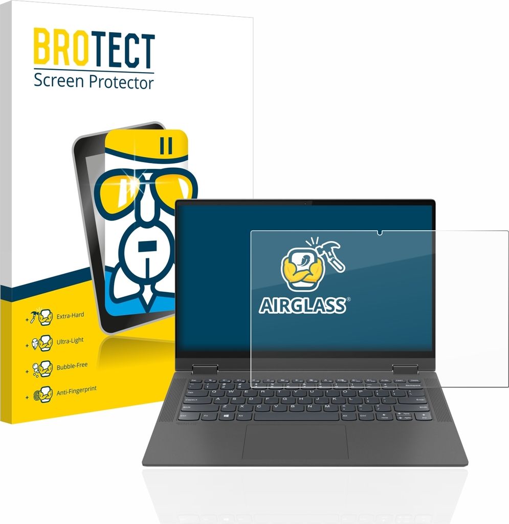 BROTECT Schutzglas für Lenovo IdeaPad Flex 5 14" 2020 Schutzfolie Panzer Folie Glas Display Schutz klar