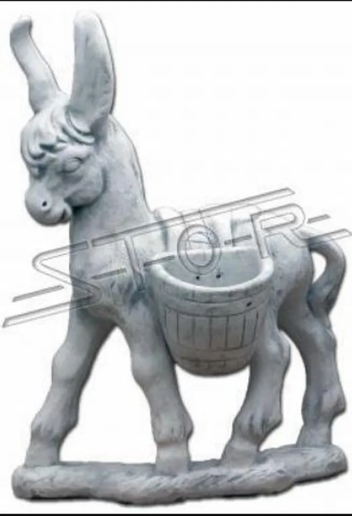 Figurine âne design S103039 : Sculpture de jardin robuste et élégante