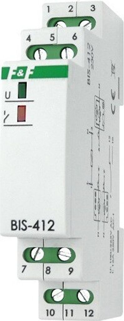 F&F | Bistabiler Relais BIS-412 - 230V - Kompakt - Elektronisch - Gruppenschaltung - Robust