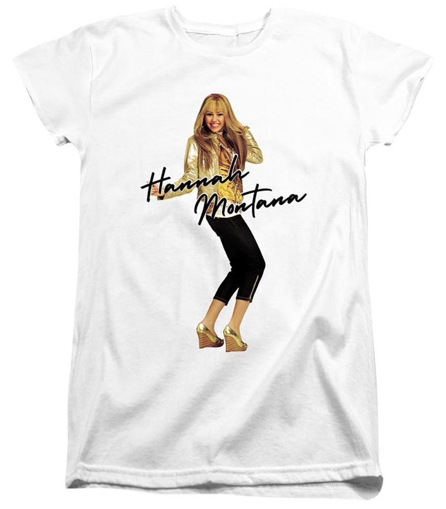 Hannah Montana - T-Shirt für Damen TV34817 (M) (Weiß)