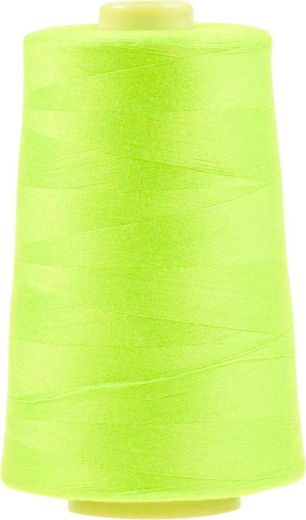 4572m Qualitäts Overlock-Garn Overlock-Nähgarn Farben 581 bis 620, Farbe:A586 neongelb 2