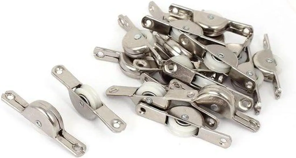 Roulette porte coulissante en nylon silencieuse - Kit de 20 pièces 25mm
