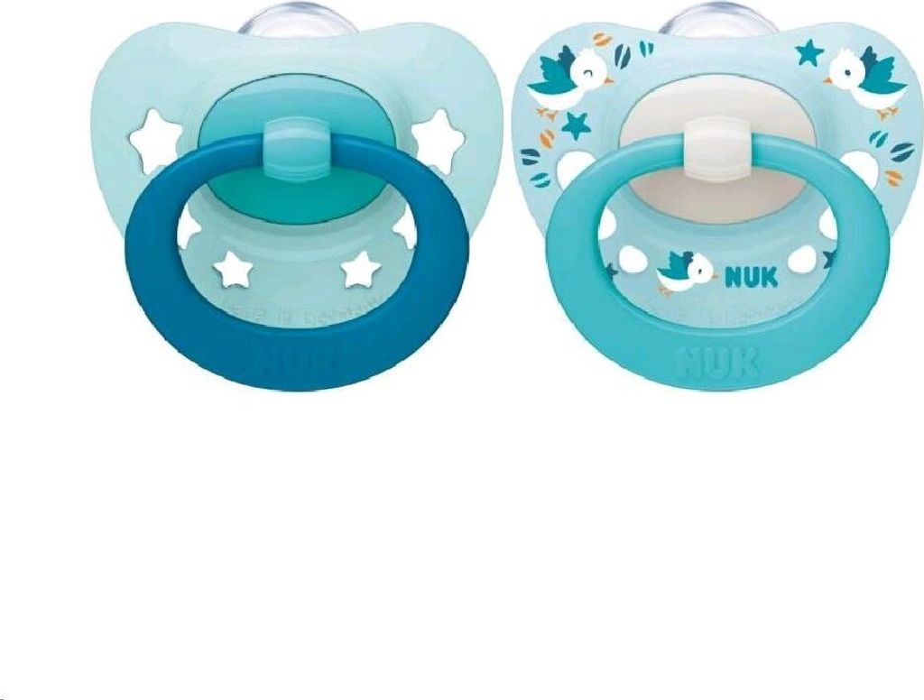 NUK Signature Schnuller 0-6m 2tlg. Junge - 0-6m Produktbild 1