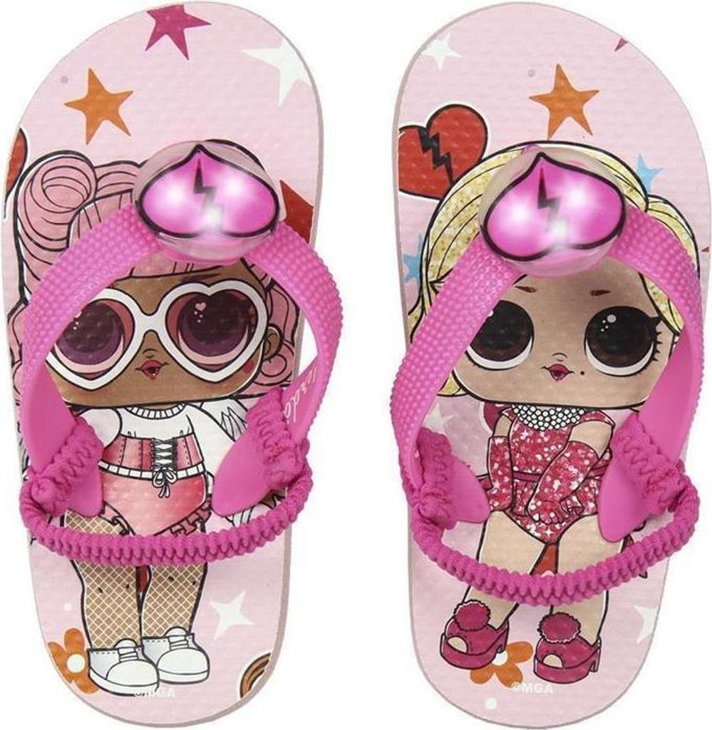 LOL Surprise Flip-Flops - Zehentrenner mit LED - rosa - Gr. 28 - 33 EUR 32/33