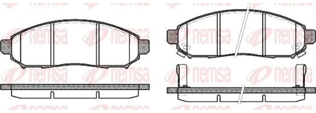 Plaquettes de frein haute performance REMSA 1162.12 - Silence et Confort
