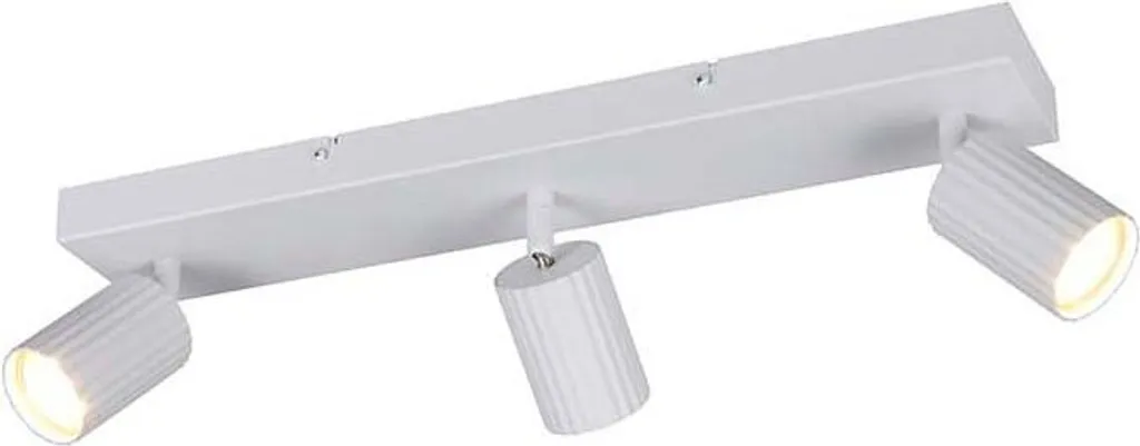 Plafonnier pour Cuisine et Salon Blanc 3 Flammes - Éclairage Orientable