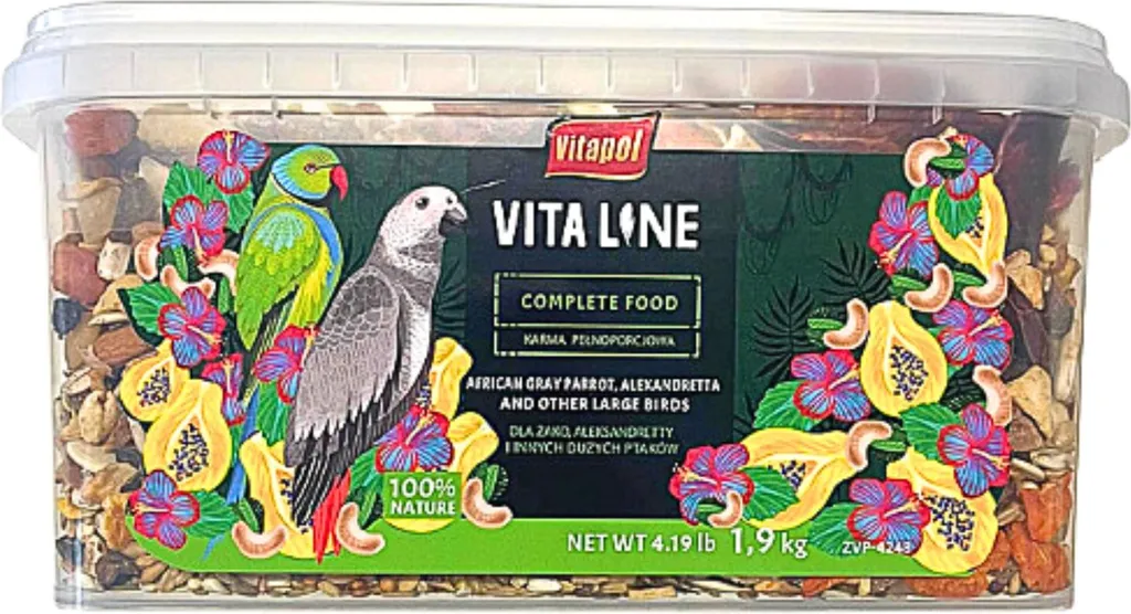 Vitapol Vitaline Pappagalli Grandi 1.9 kg - Nutrizione e Vitalità
