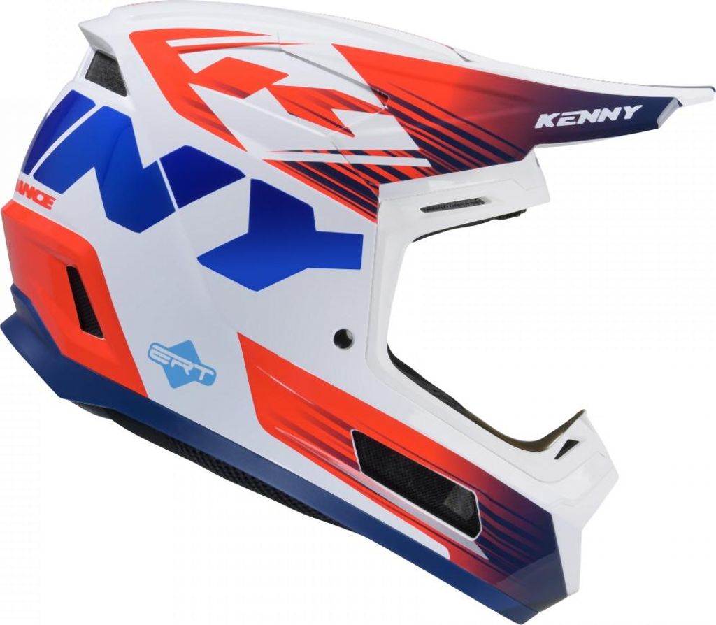 Kenny Racing Cross/Enduro Helm Patriot L (59-60 cm) Weiß Rot Blau