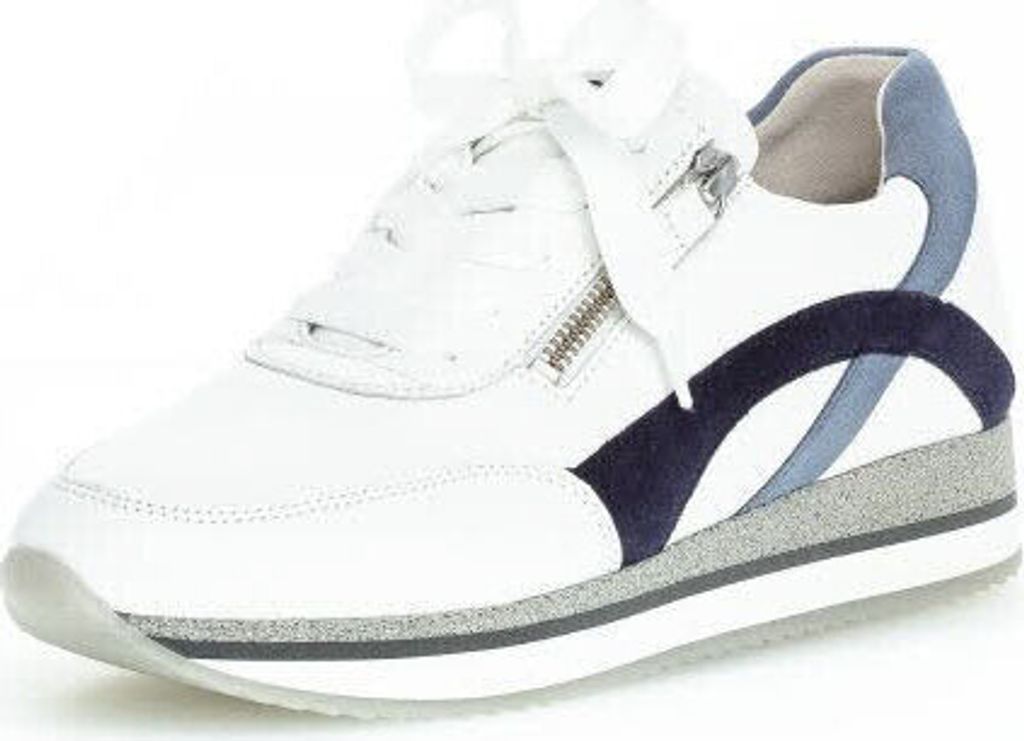 Gabor Shoes Sneaker Weiß Glattleder Größe: 41 Normal