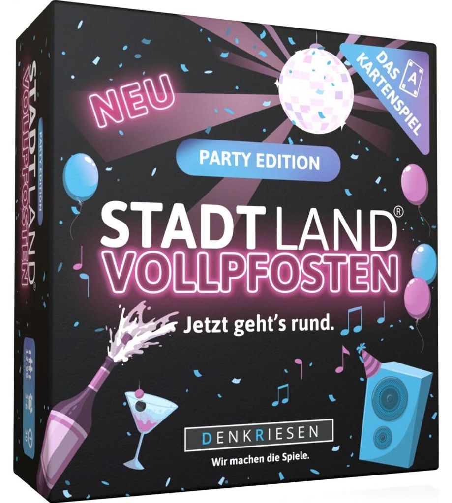 Denkriesen Stadt Land Vollpfsten, Kartenspiel, Familie, 12 Produktbild 