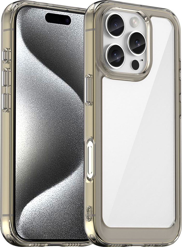 Schutzhülle für iPhone 16 Pro Klar Rückseite Stoßfeste TPU Produktbild 