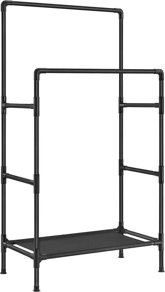 Porte-manteau sur pied en métal blanc - Vestiaire d'entrée stable et chic
