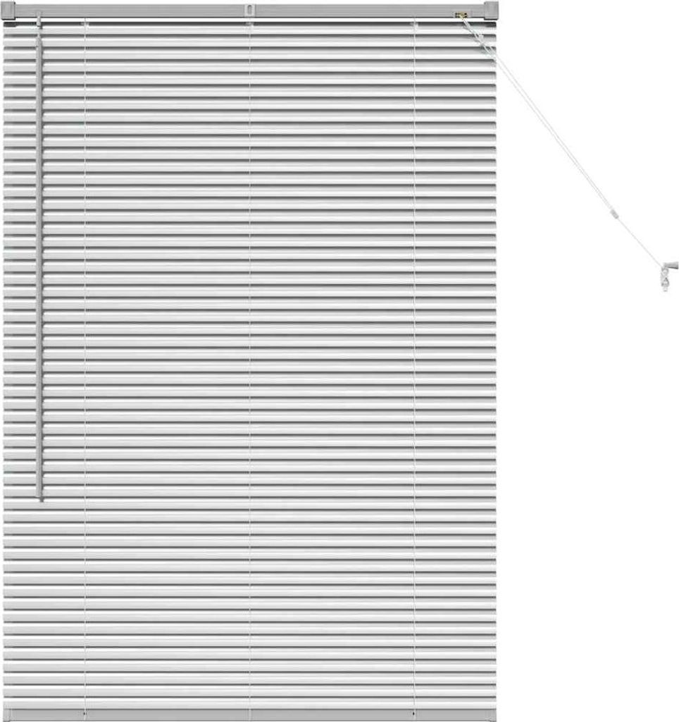 vidaXL Balkenjalousien Silber 130 x 90 cm Aluminium