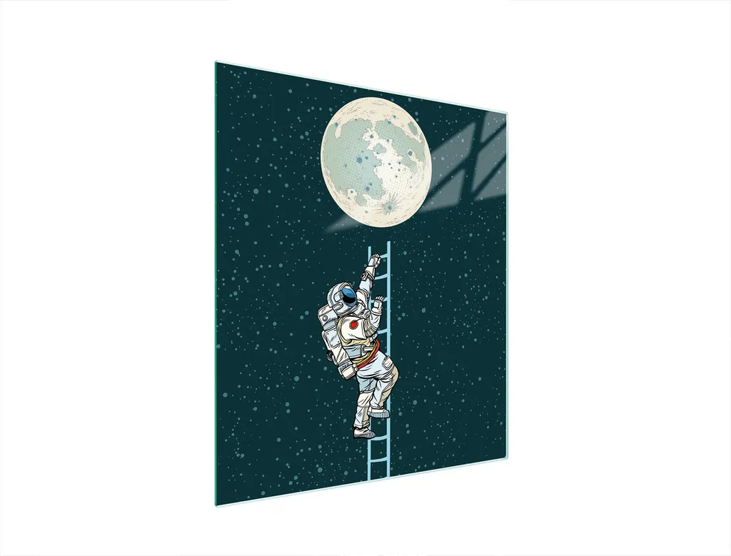 Offerta Tagliere Vetro 45x52 Luna - Copripiano Resistente Prezzo