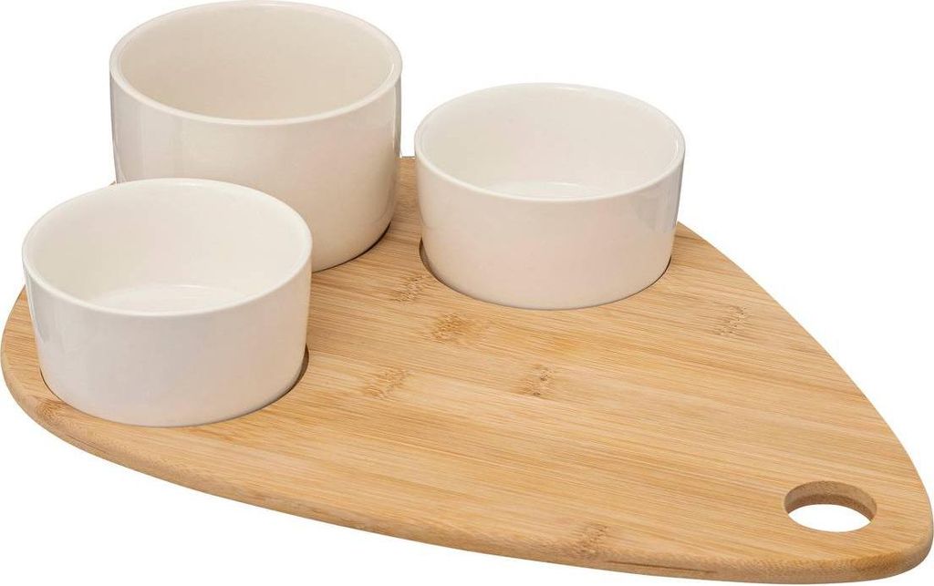 Aperitif-set "bambus" 4-teilig weiß - SG Secret de Gourmet