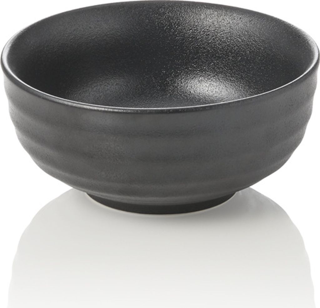 3x Asia Bowl Set MAYA, Ø 14,5 cm, 0,4 ltr., Porzellan schwarz