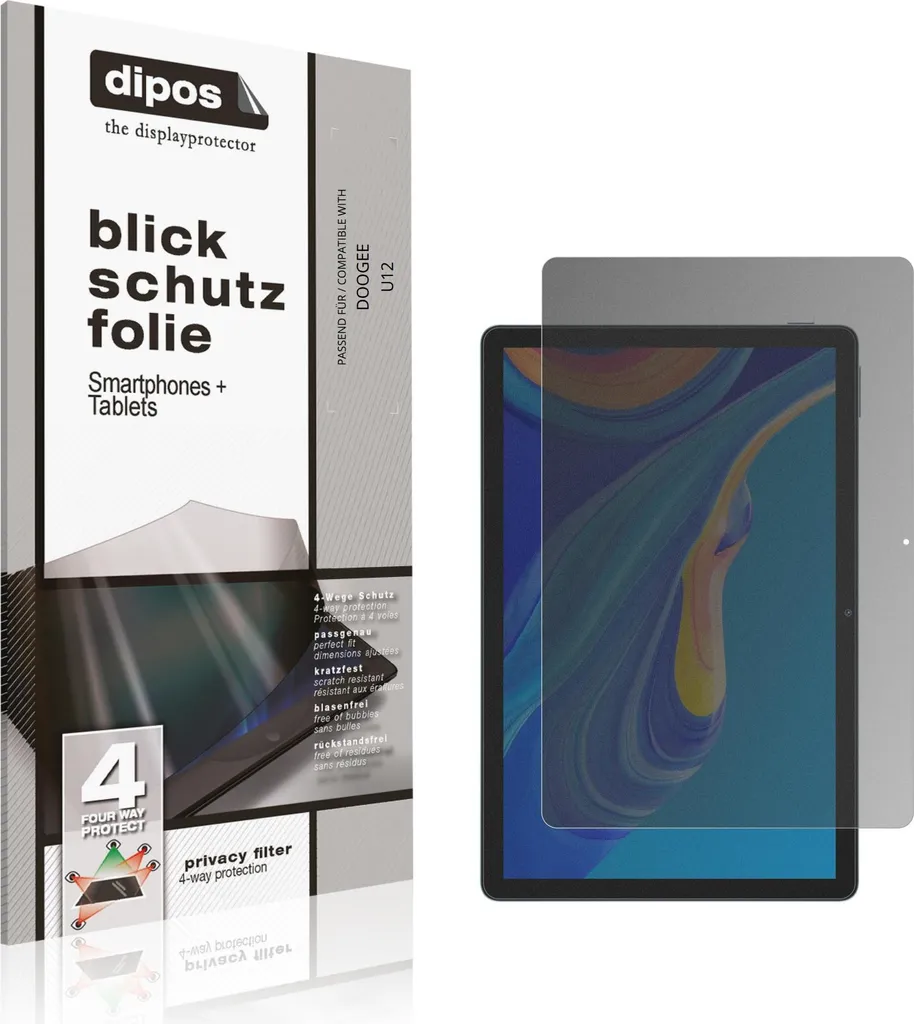 Pellicola Prottetiva per DOOGEE U12 Protezione Vista 4 modi dipos