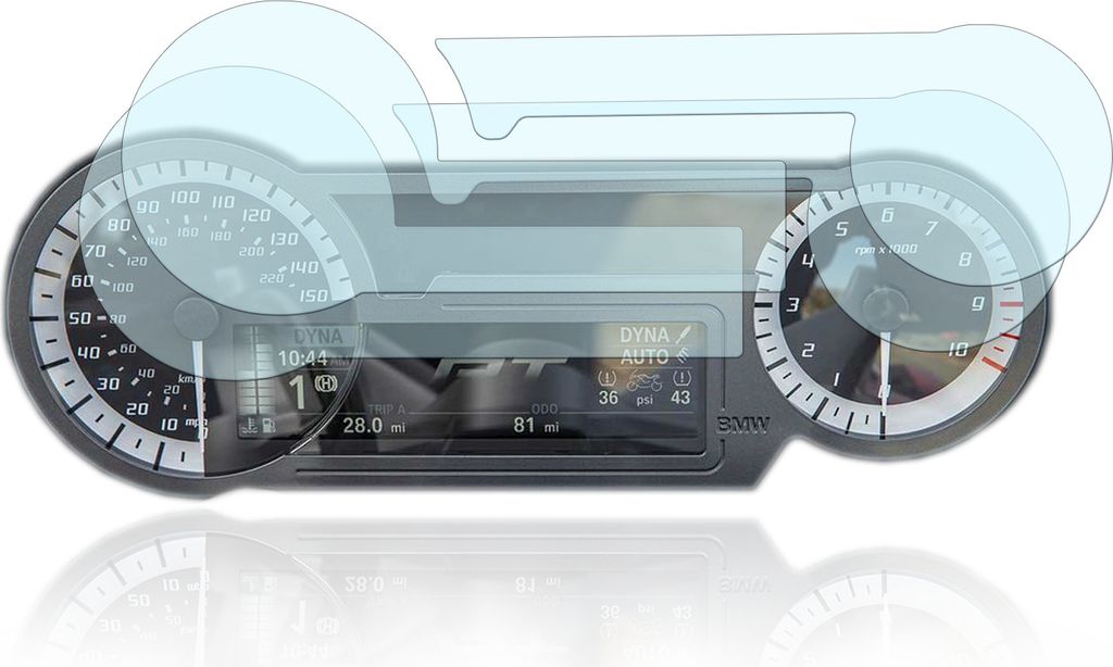 Tachoschutzfolie Displayschutzfolie BMW R1200RT LC Wasser-Gekühlt 2014-2018 R1250RT 2019 2020 2x Anti Glare