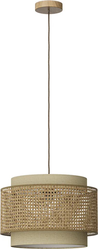 Offerta Lampada Soffitto Rattan Vicco Morten 45x31 cm Crema - Best Seller
