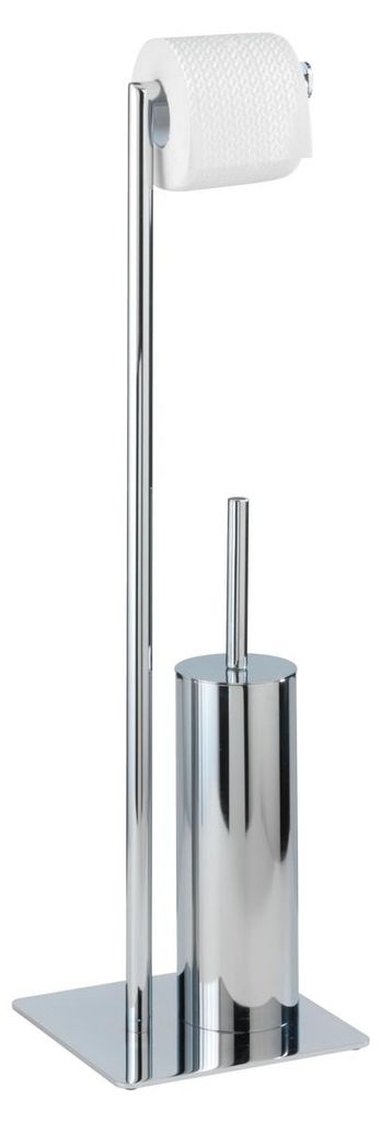 Support pour toilettes WENKO, comprenant : brosse pour Image du produit 