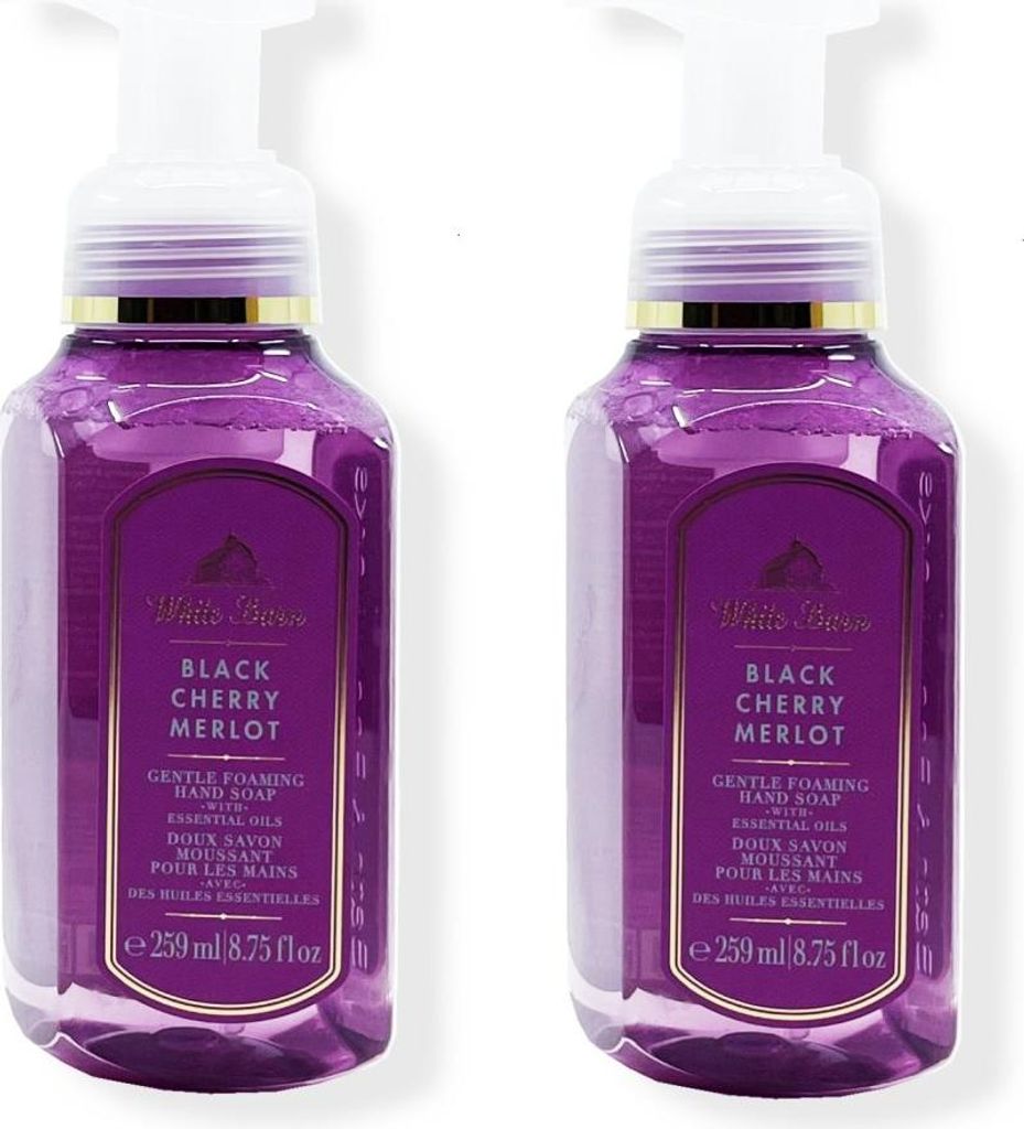 Bath & Body Works Set von Schaumhandseife BLACK CHERRY MERLOT 259 ml - 2 Stück