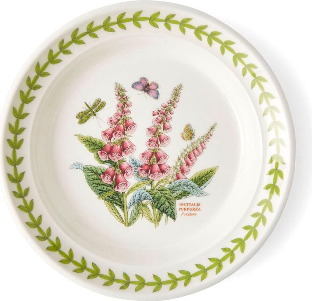 Portmeirion Keramik Vorlege-Teller Botanic Garden Meadow Fingerhut