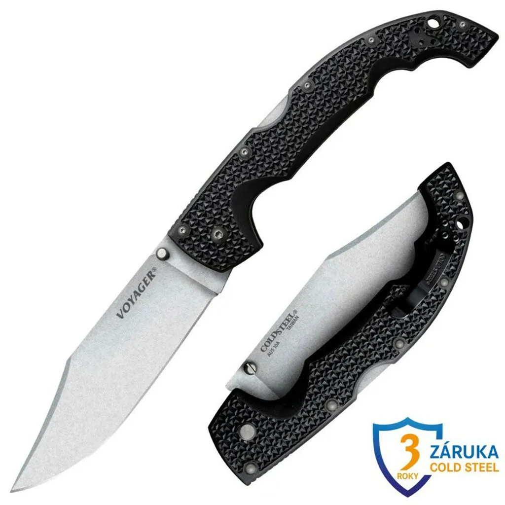 Cold Steel Voyager XL 29AXC Lame 14cm Griv-Ex Noir Verrouillage Tri-Ad