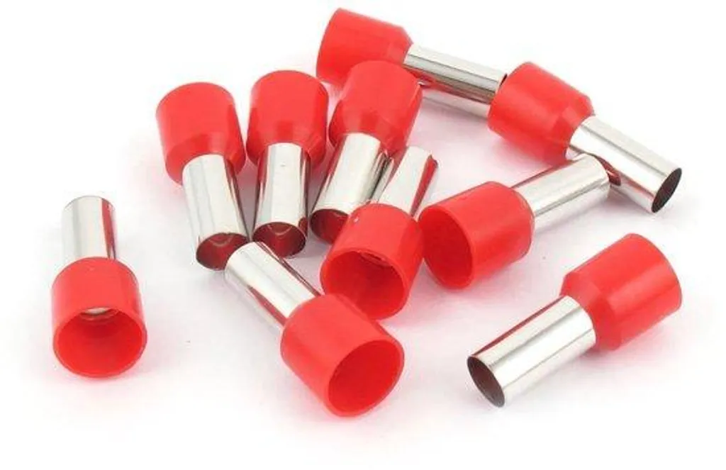 Embouts de câblage isolés 6 AWG type E16-12 rouges - Connexions fiables