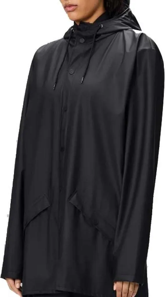 Rains Veste Imperméable Noire XS - Idéale pour le Vélo et Trajets Urbains