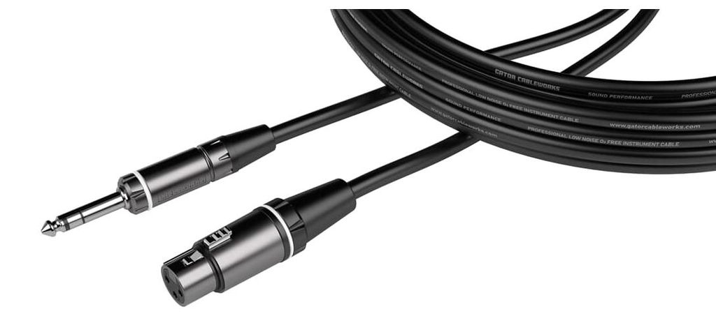Gator Cableworks GCWC-XLR-18INFTRS Composer Series 18 Inch XLR F to TRS