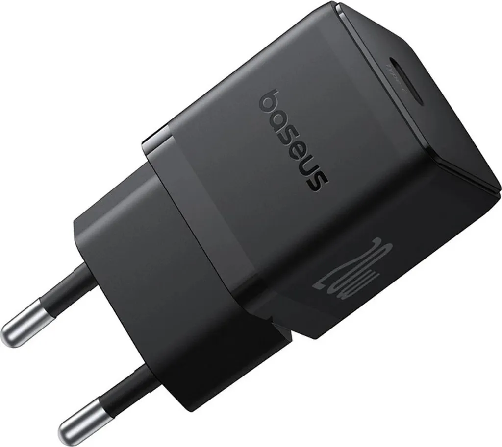 Ricarica Intelligente: Baseus Palm 1C 20W Nero con Cavo 60W
