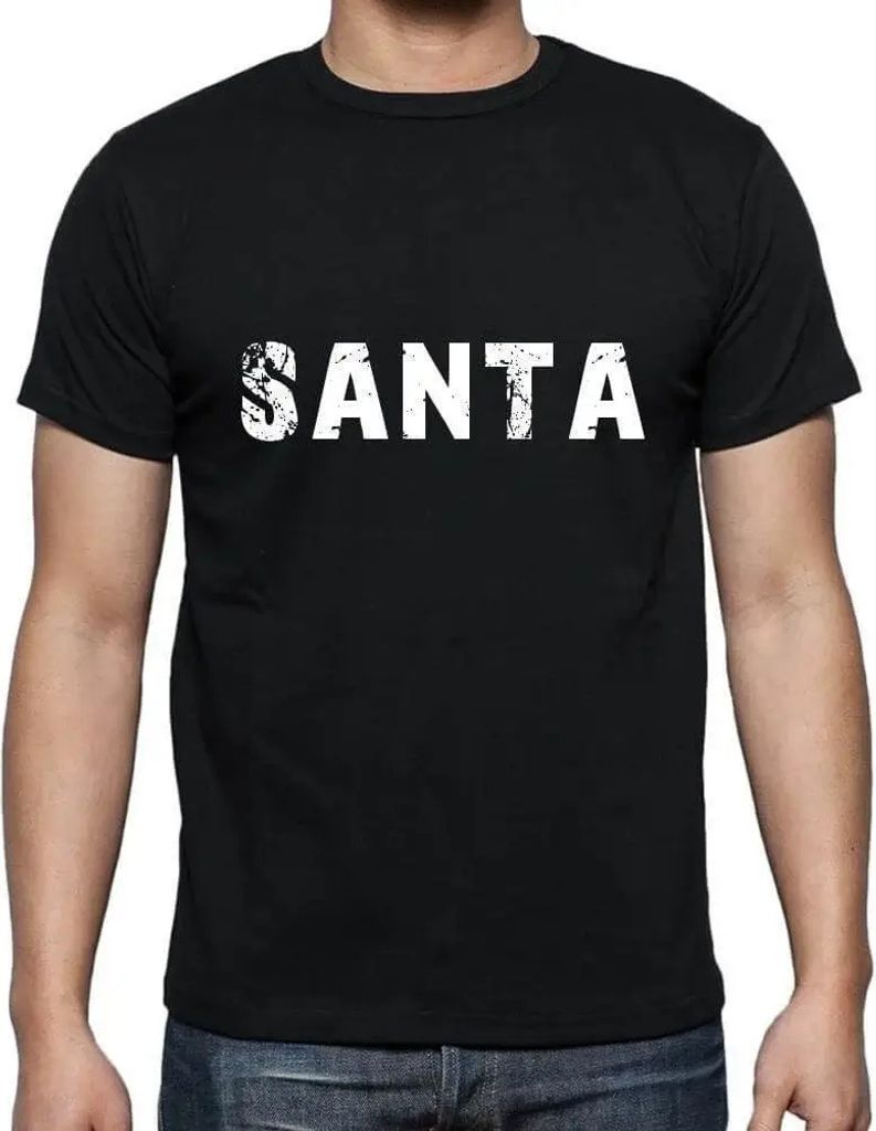 Herren Grafik T-Shirt Santa Öko-Verantwortlich Vintage Jahrgang Kurzarm Lustige Druck Geburtstag Geschenk Mann