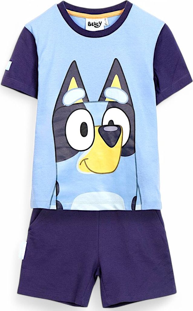 2tlg.Outfit T-Shirt & Shorts Bluey Blau 116 cm