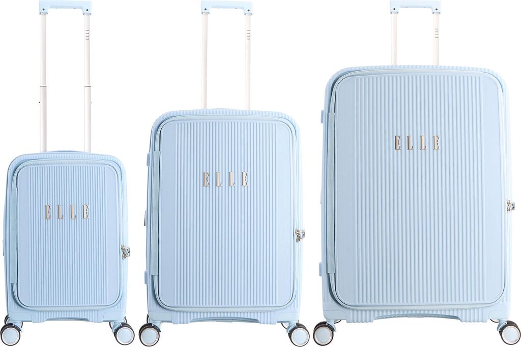 ELLE Kofferset Da'Vine aus Polypropylen-Material Light blue One Size