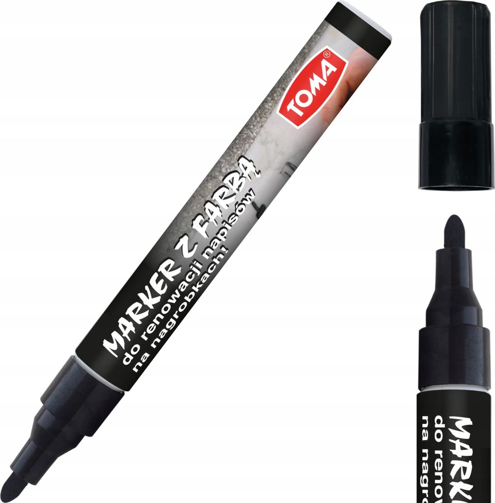 Marker olejowy do nagrobków czarny Zdjęcie produktu 