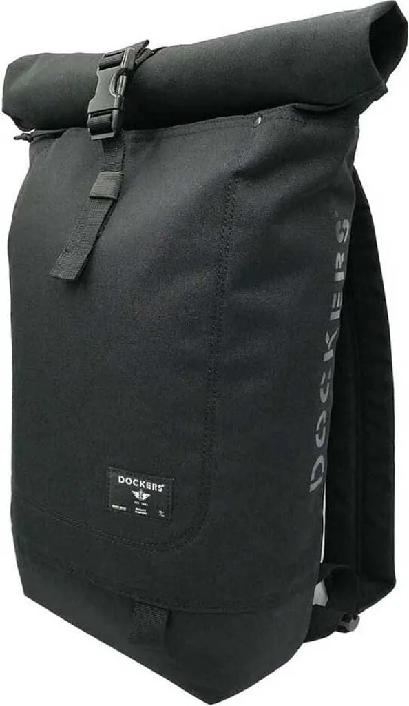 Sac à dos Dockers Roll Up Noir Durable - Fermeture Ajustable Taille Unique - 5