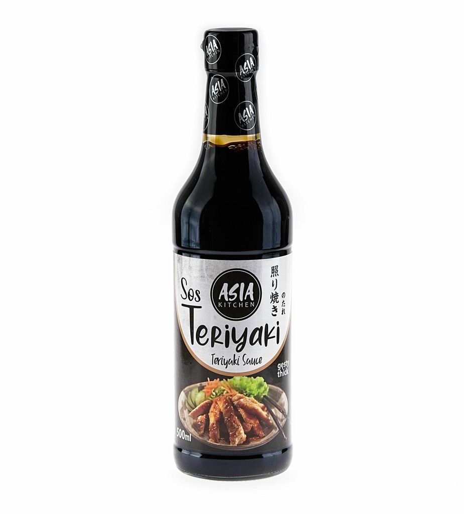 Teriyaki-Sauce 500ml Asia Kitchen – süß-herzhafte Würzsauce für Glasuren, Marinaden und Wokgerichte