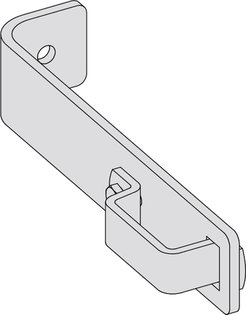 Hymer Standard-Wandhaken, Stahl, Länge 0,21 m