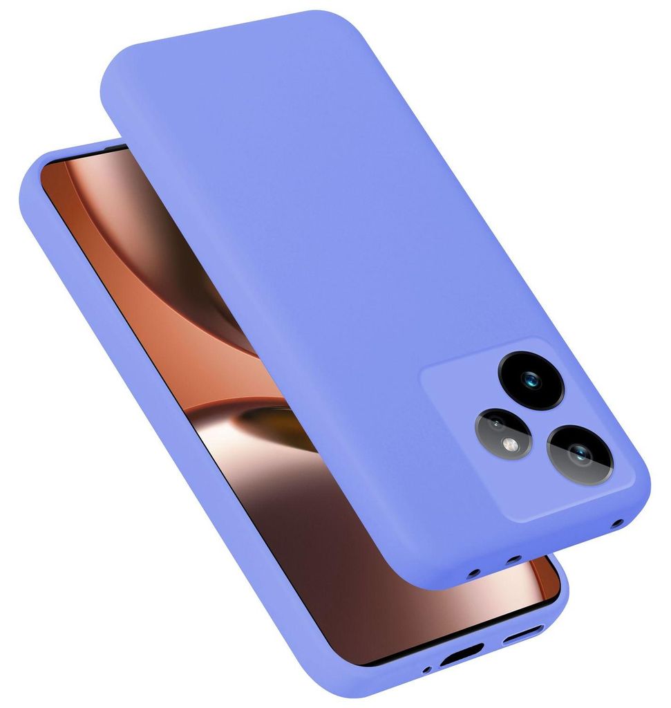 Cadorabo Hülle für Realme GT7 Hülle Silikon Handyhülle Case aus flüssigem Silikon, Kratzfeste und stoßfeste Schutzhülle für Realme GT7